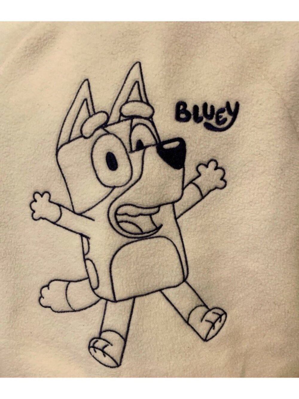 Bluey Baby Boy Sweatshirt Jogger Pants Size 3T Cream Long Sleeve Tapered Ankles - Picture 4 of 12